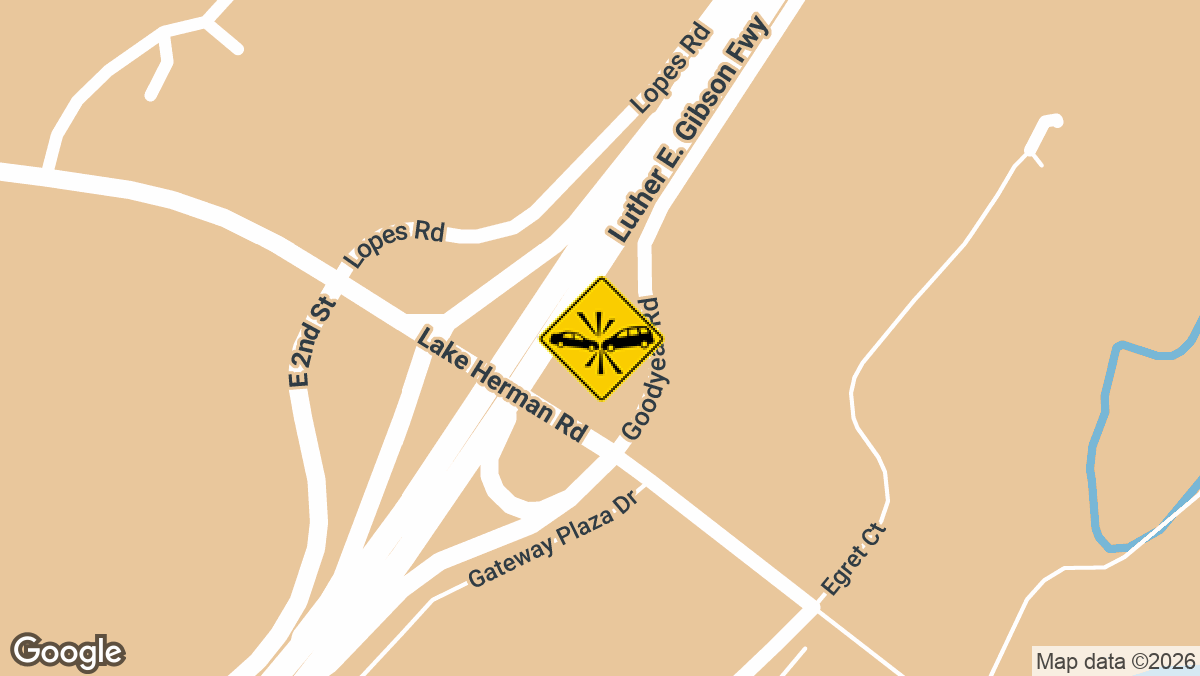 A white Ford F-150 and a white SUV were involved in a wreck with minor injuries on northbound I-680 near the Lake Herman Road off-ramp Saturday, September 5, according to dispatch logs.