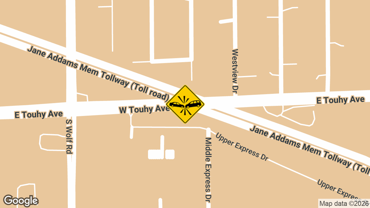 Two people were injured Saturday, September 12, after they were struck by a vehicle while standing outside their vehicles on eastbound Interstate 90 near Elk Grove Village.